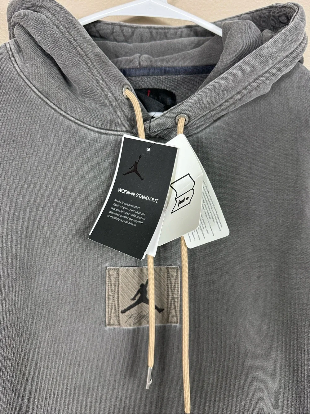 NWT Nike Air Jordan Men Prestige Flight Heritage Pullover Hoodie Gray J
